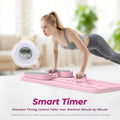 Foldable 7 in 1 Pilates Board Home Gym Timer Phone Holder Push Up Bar Ab Workout 330LB