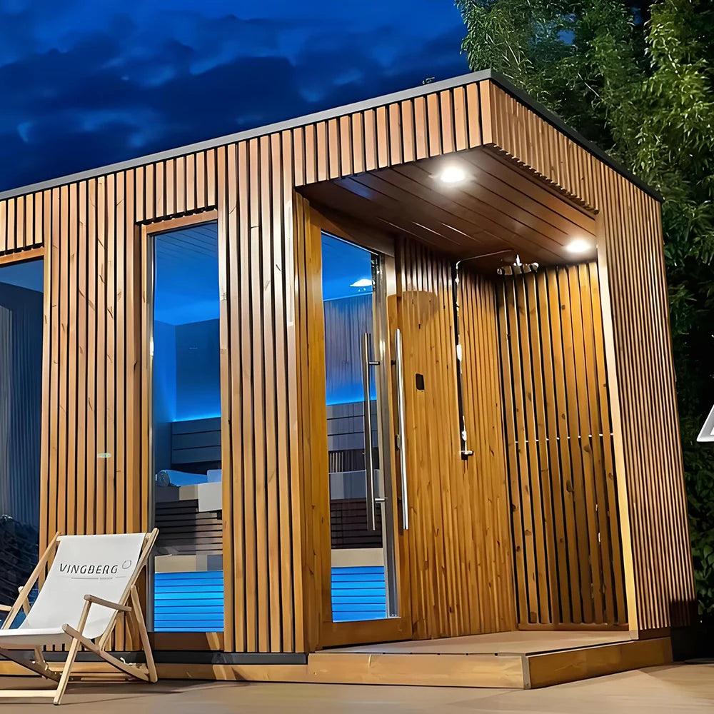 Red Cedar Outdoor Sauna Cabin