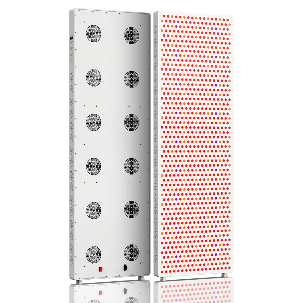 Bonliter High Quality 4725W Red Therapy Light Panel 7 Wavelength Large Size With Electric Stand for Body Pain Relief Skin Beauty