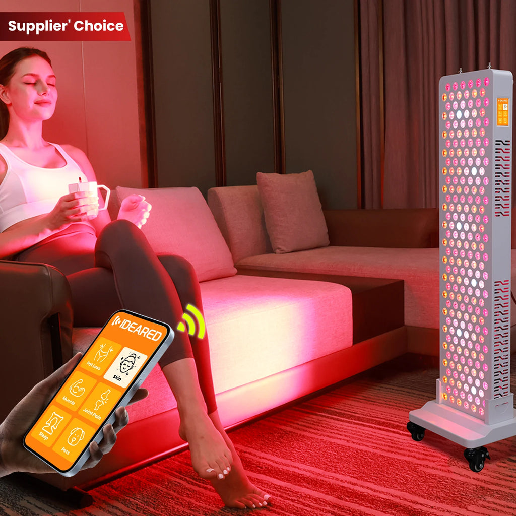 Home Use Dual Chip NIR Red Light Therapy Panel Phone App Controlled Muscle Ache Pain Relief Equipment US Standing