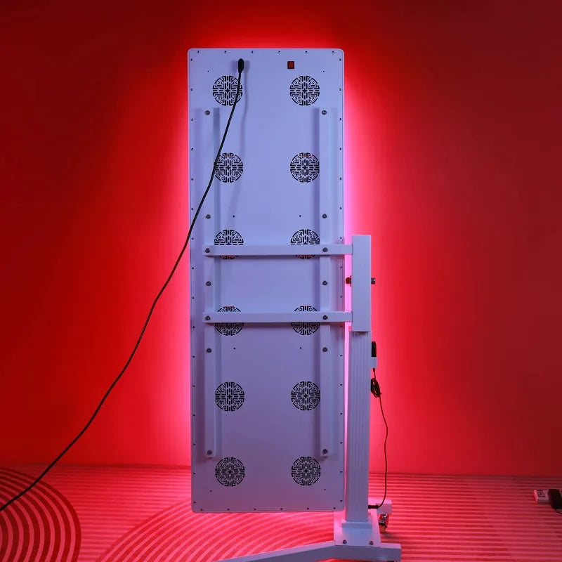 Bonliter High Quality 4725W Red Therapy Light Panel 7 Wavelength Large Size With Electric Stand for Body Pain Relief Skin Beauty