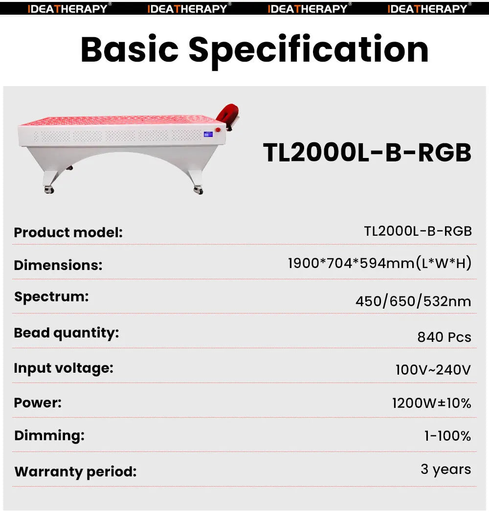 Full Body Red Light Therapy Bed