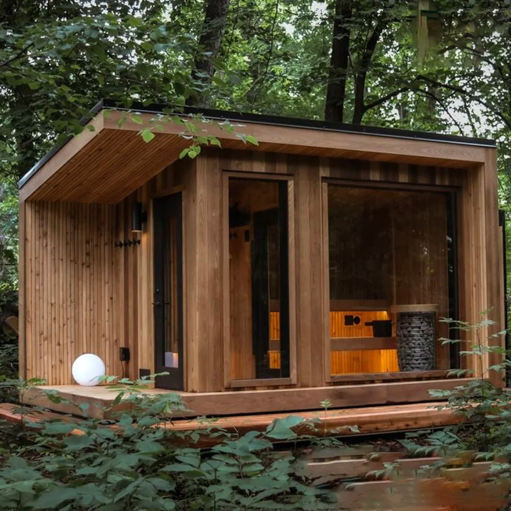 Red Cedar Outdoor Sauna Cabin